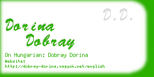 dorina dobray business card